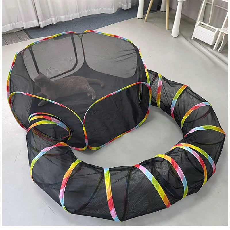 Modular Pet Tunnel And Tent Set