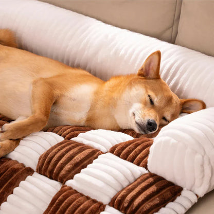 Pet Sofa Cover Soft Plush Small Pet Pillow Included