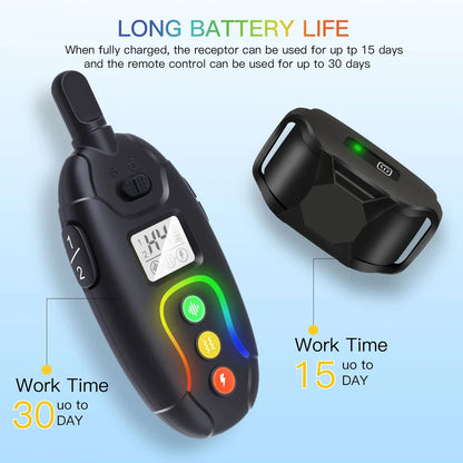 Rechargeable Waterproof Dog Training Collar Remote Control