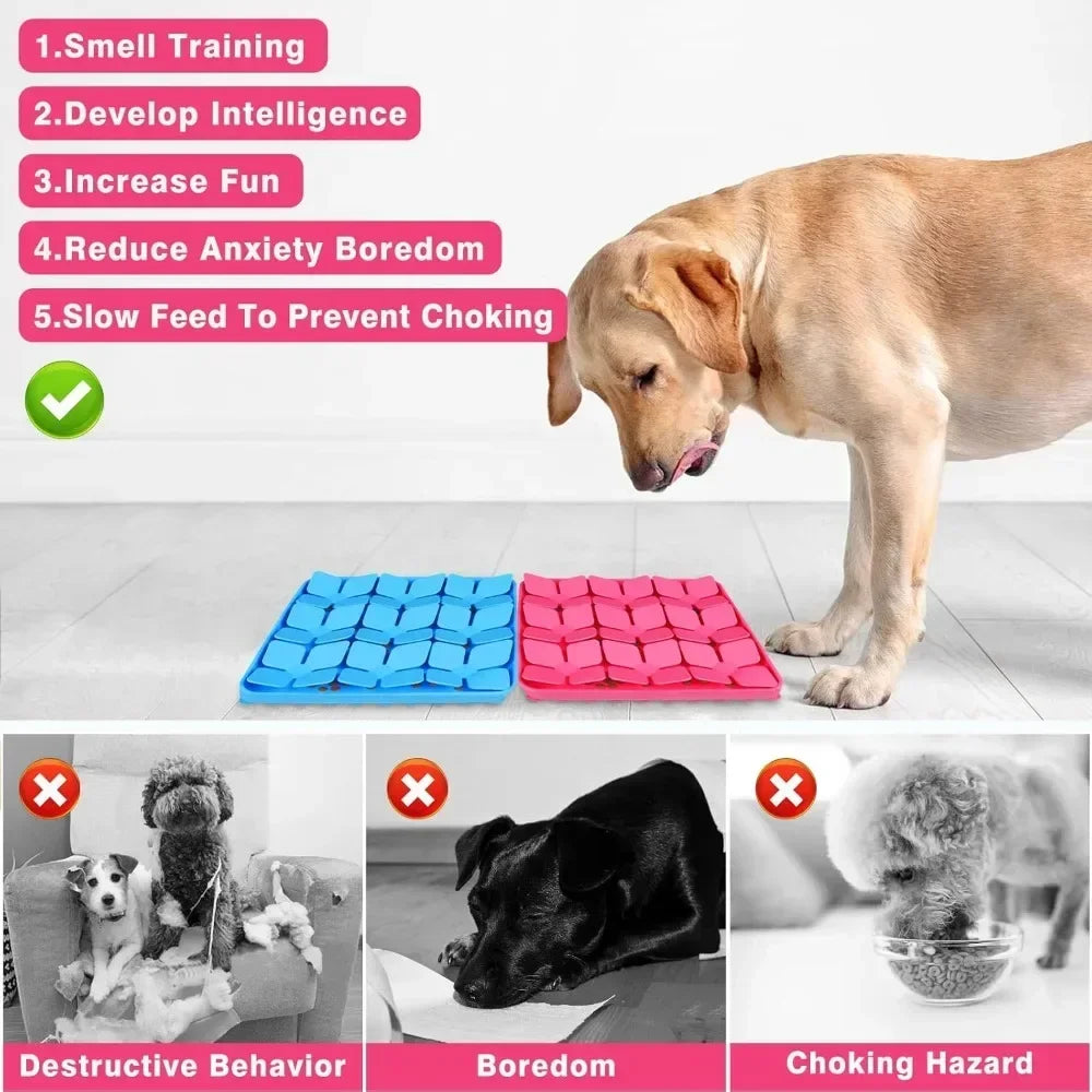 Interactive Non-Slip Dog Feeding Mat