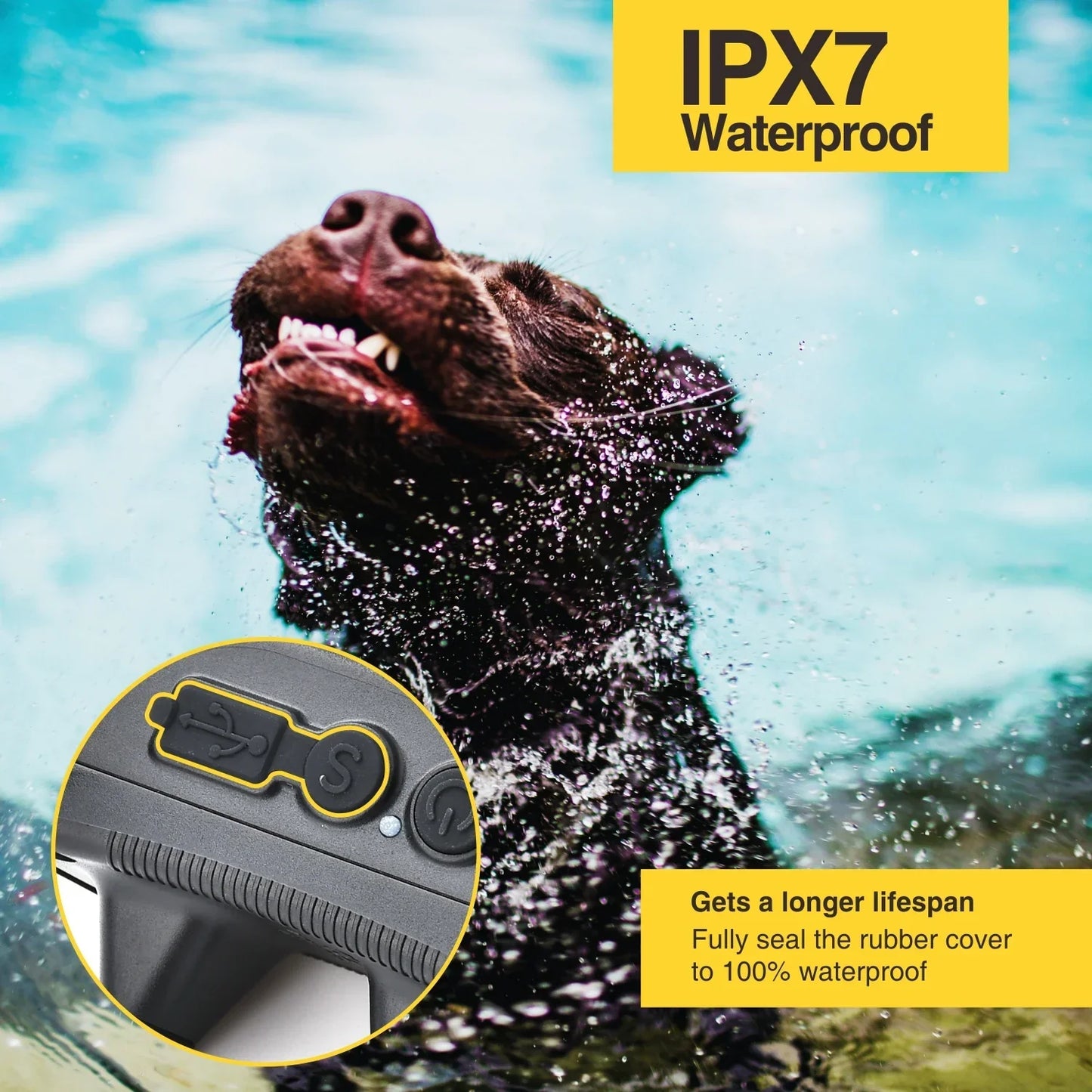 Rechargeable Waterproof Long Range Dog Training Collar