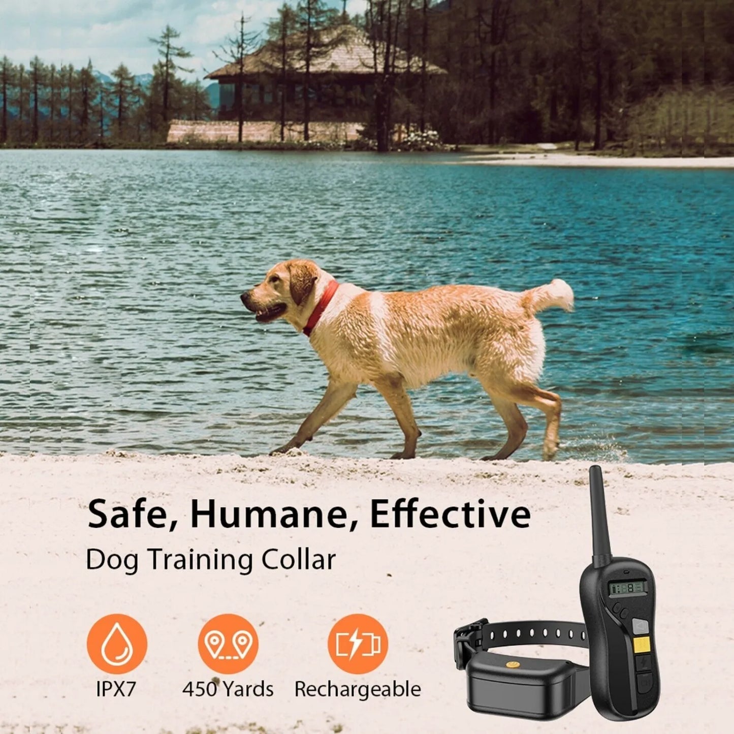 Rechargeable Long Range Dog Training Collar Remote