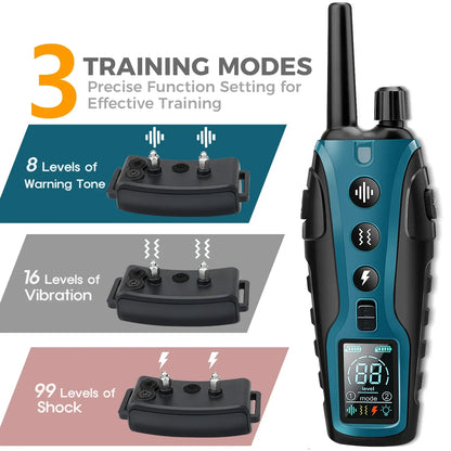 Waterproof Dog Training Collar Remote Long Range