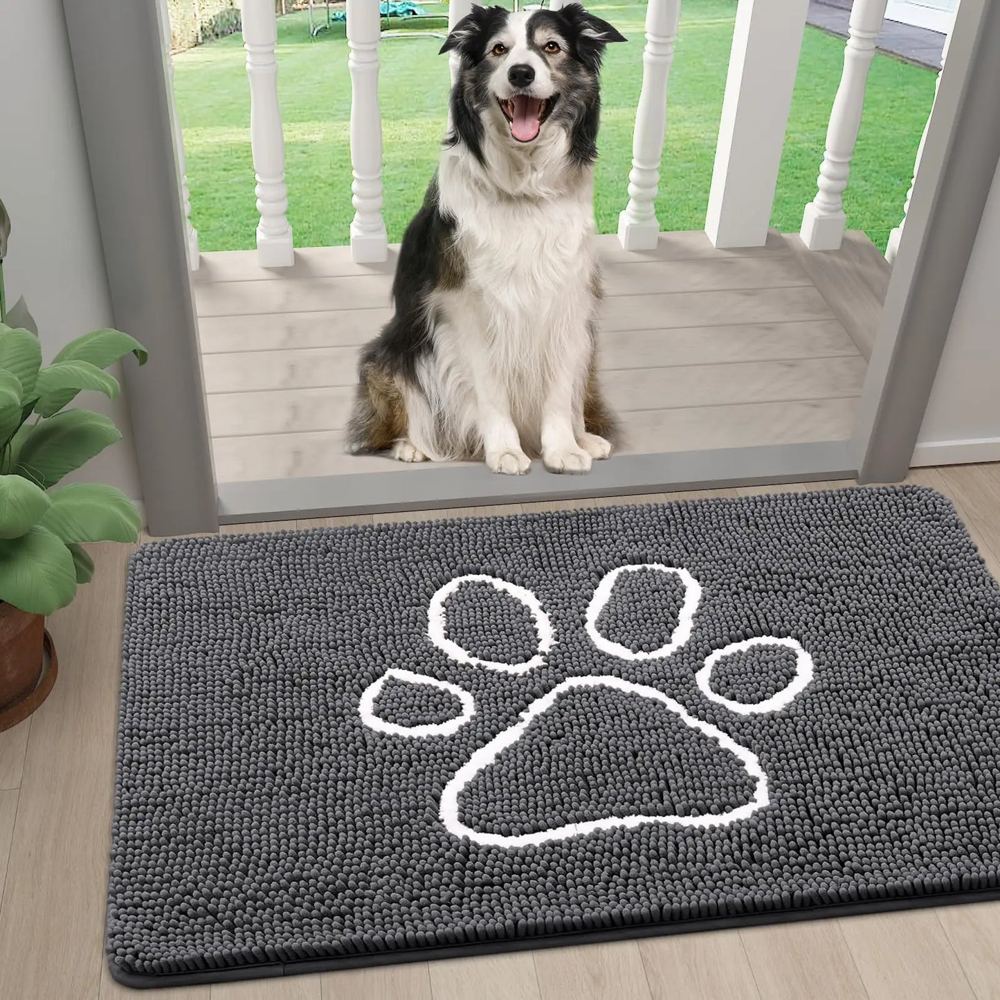 Olanly Chenille Mud Trapper Door Mat -> Chenille Door Mat Mud Trapper