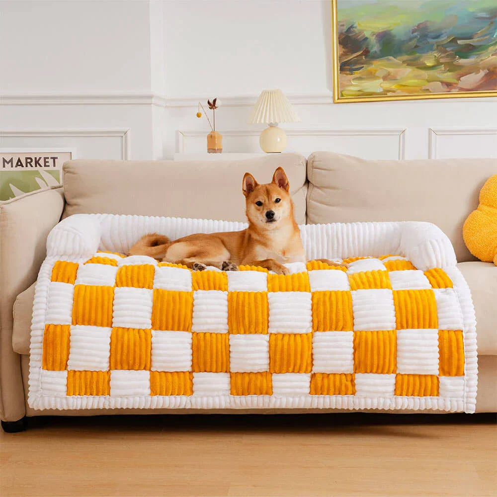 Pet Sofa Cover Soft Plush Small Pet Pillow Included