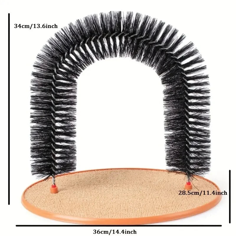 Cat Self Grooming Arch Scratcher 3-in-1