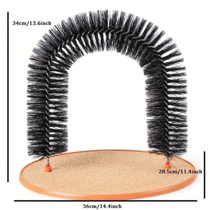 Cat Self Grooming Arch Scratcher 3-in-1