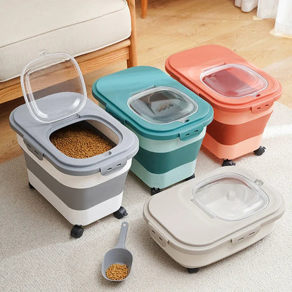 FlexiStore Collapsible Food Storage Container Airtight - Pupporia