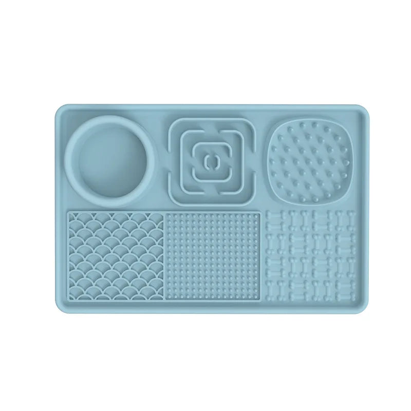 Dog Feeding Mat Suction Cups Slow Eat Silicone