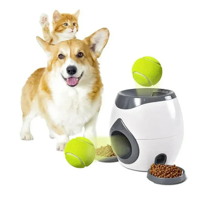 Automatic Tennis Ball Launcher Treat Dispenser - Pupporia
