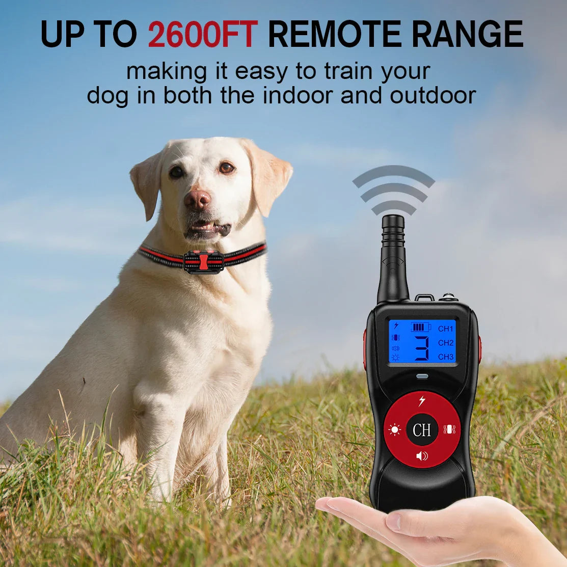 Nylon Pet Training Collar Remote Controlled