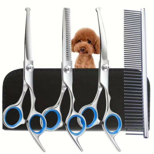 Pet Grooming Kit Scissors Comb Set - Pupporia