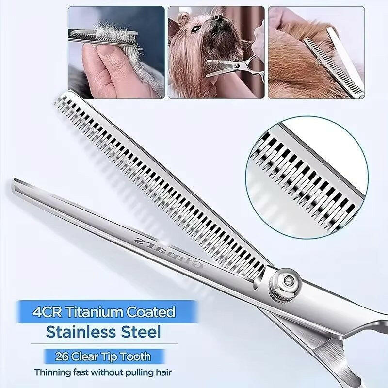 Pet Grooming Kit Scissors Comb Set