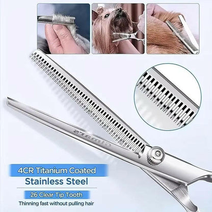 Pet Grooming Kit Scissors Comb Set