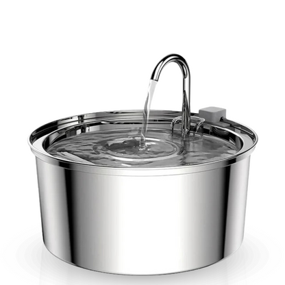 Stainless Steel Drinking Fountain for Cats – Quiet and Hygienic Hydration Convenience 0