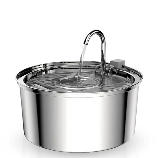 Stainless Steel Drinking Fountain for Cats – Quiet and Hygienic Hydration Convenience 0