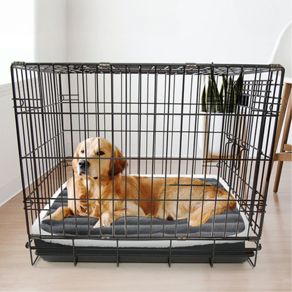 Orthopedic Dog Mattress Plush Washable Zip Cover