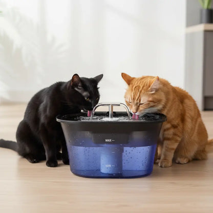 Dual Spout Cat Water Fountain 2.5L Triple Filtration Ultra Quiet - Pupporia