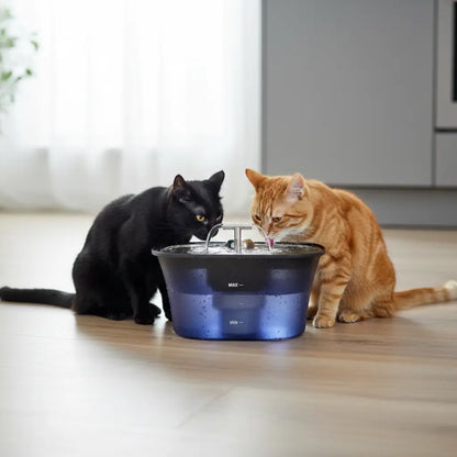 Dual Spout Cat Water Fountain 2.5L Triple Filtration Ultra Quiet