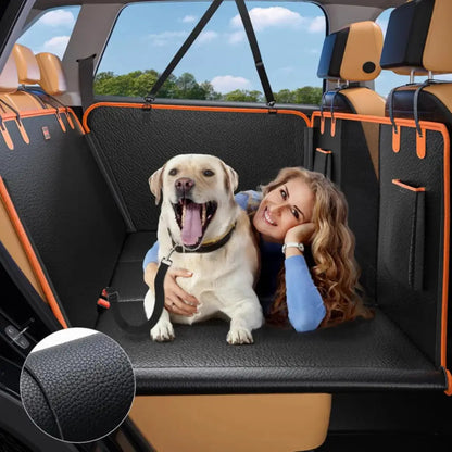 Dog Car Seat Cover Waterproof PU Leather Back Seat Hammock - Pupporia