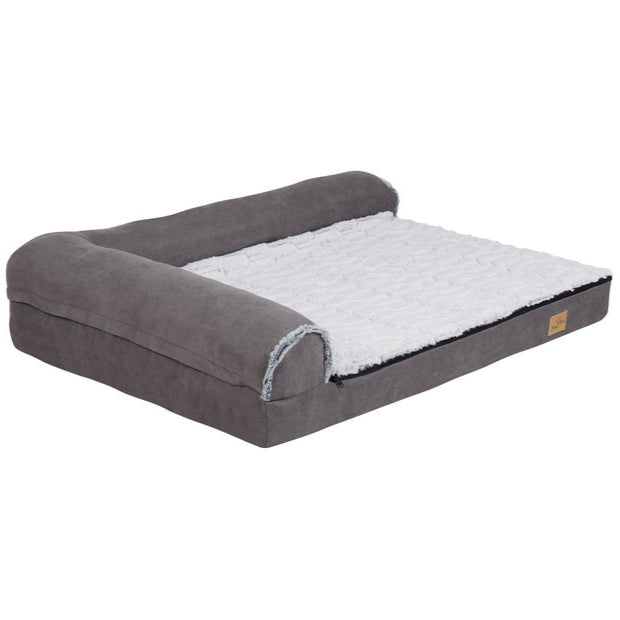 XL Orthopedic Memory Foam Dog Bed for Large Dogs with L-Shaped Bolster 4