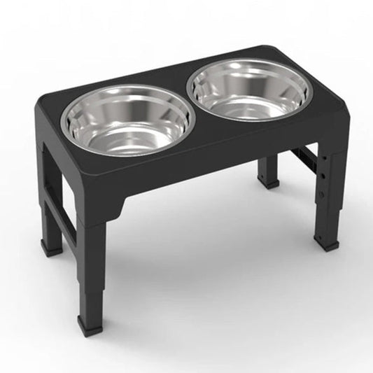 Stainless Steel Elevated Dog Feeder With Bowls - Pupporia