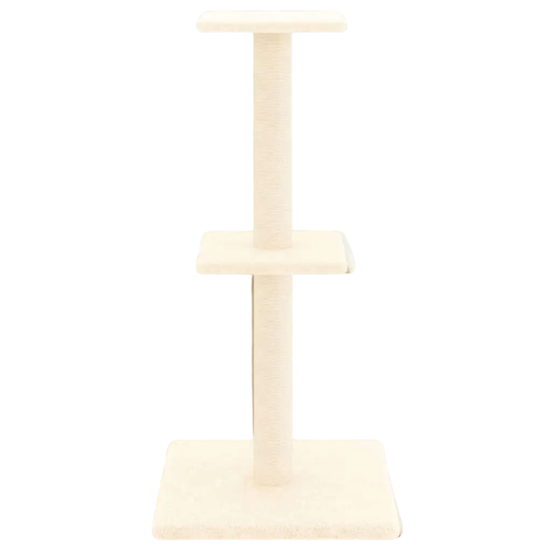 Cat Tower Scratcher 2 Shelf Neutral Color
