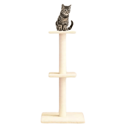 Cat Tower Scratcher 2 Shelf Neutral Color