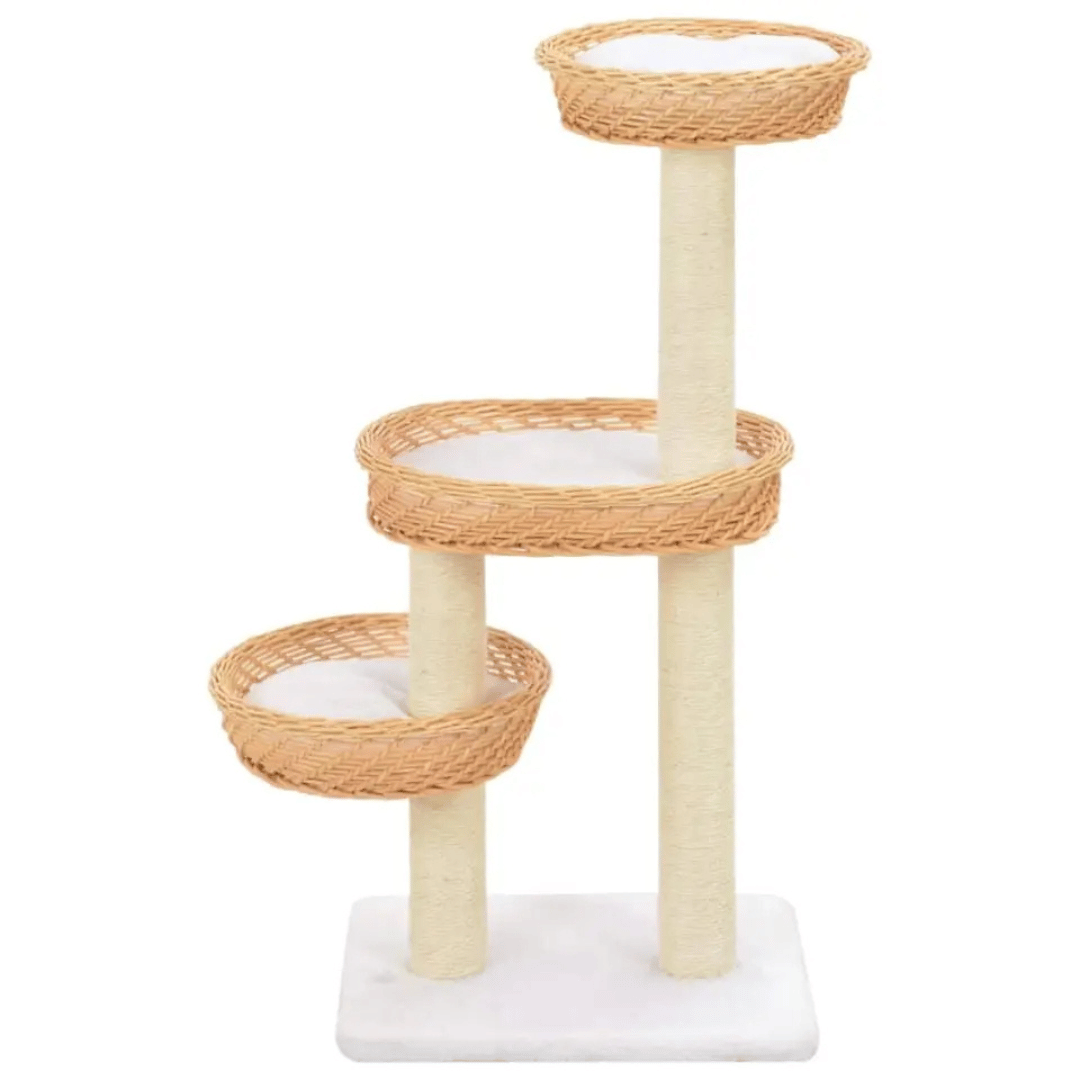 Cat Tower Natural Perches Rope Scratching Post