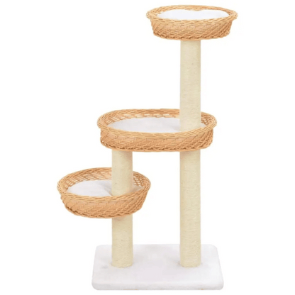 Cat Tower Natural Perches Rope Scratching Post