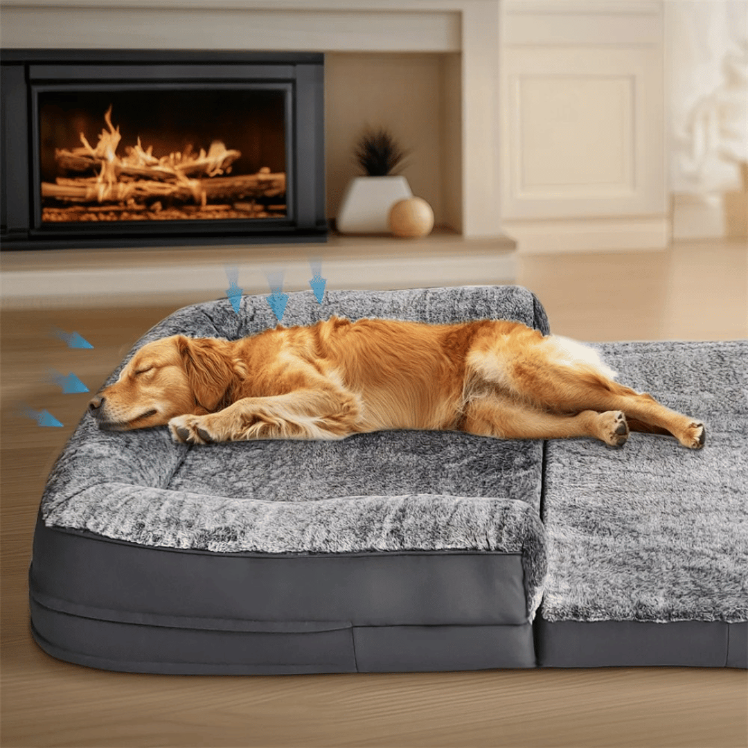 Foldable Dog Bed Calming Orthopedic Pet Bed