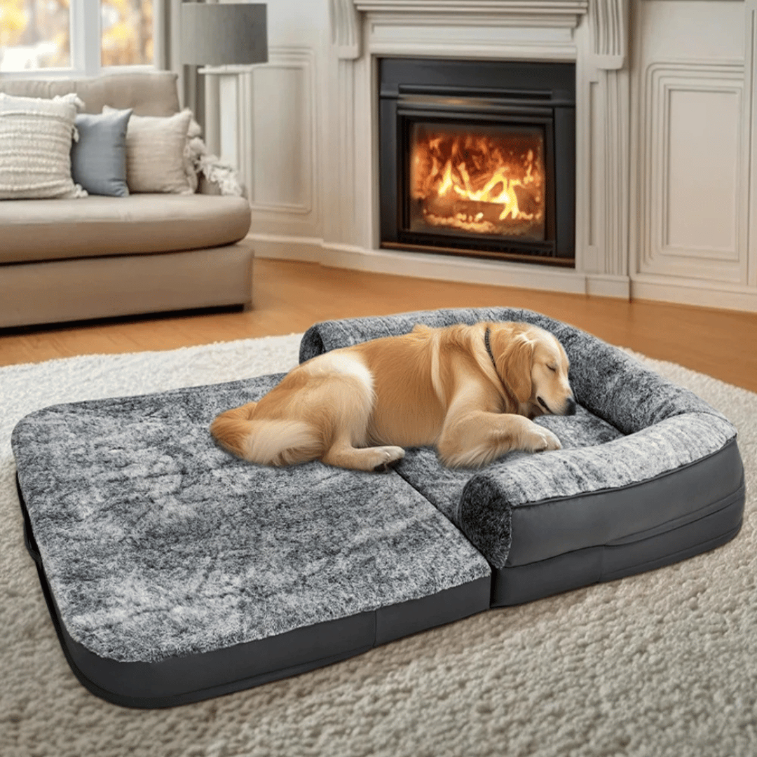 Foldable Dog Bed Calming Orthopedic Pet Bed
