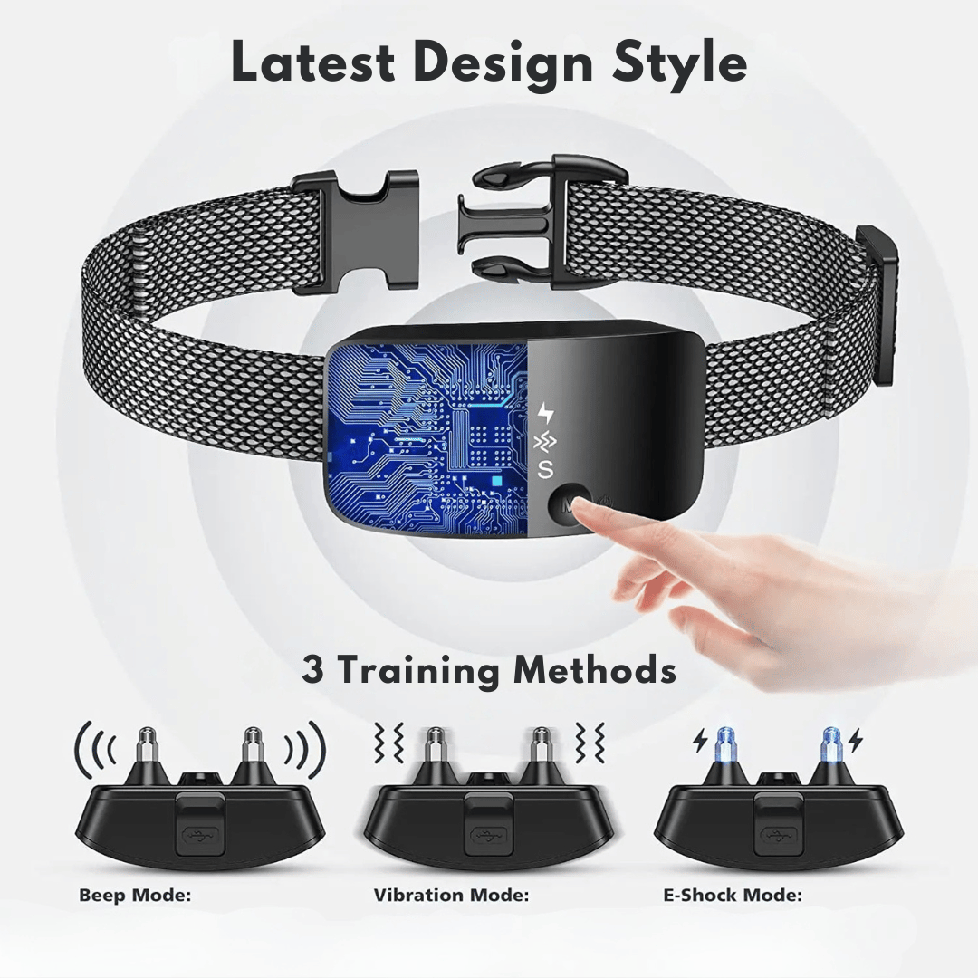 Anti Bark Dog Collar LCD Screen