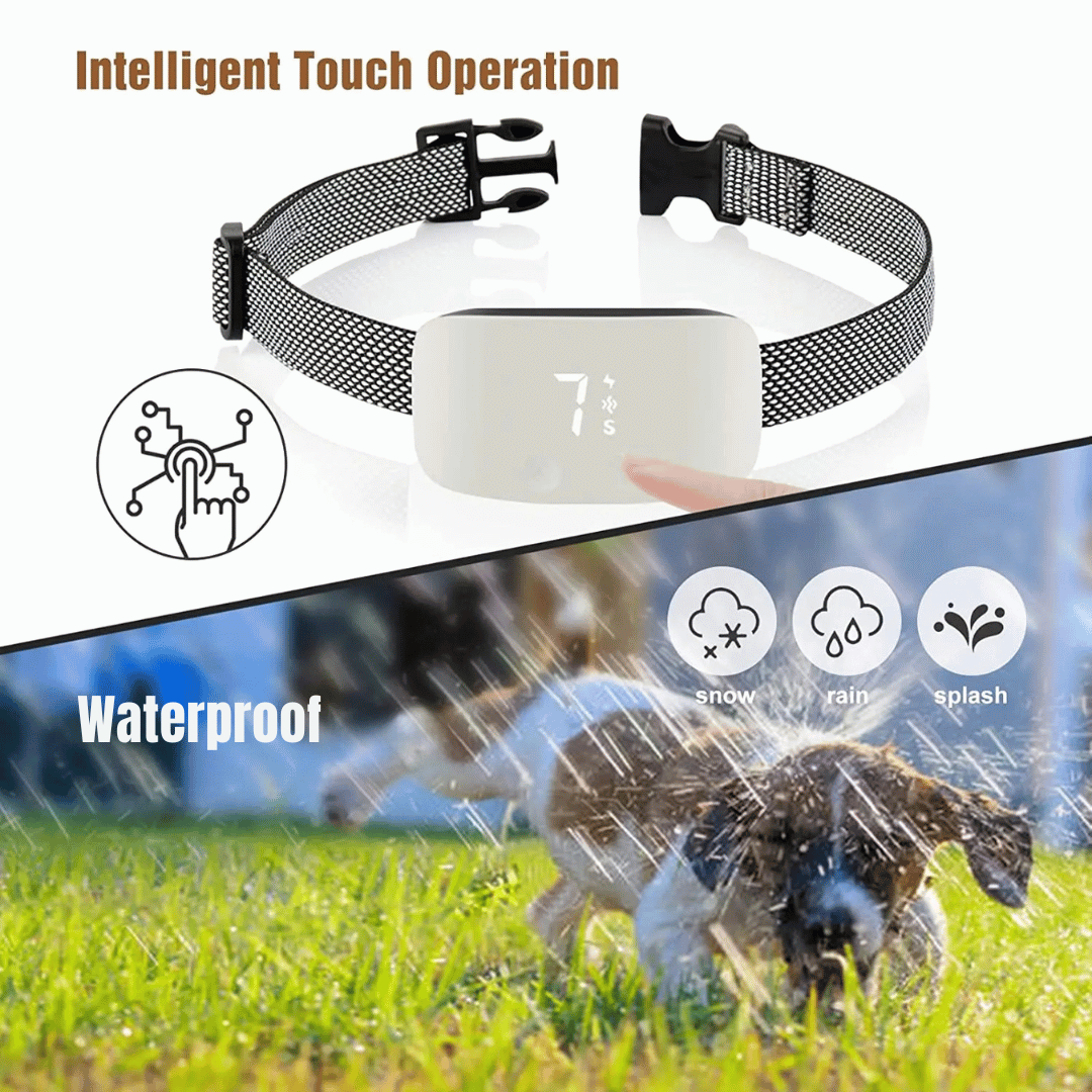 Anti Bark Dog Collar LCD Screen