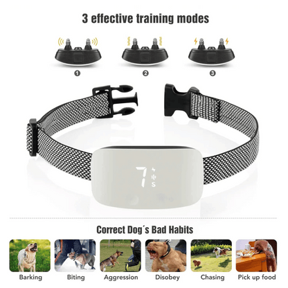 Anti Bark Dog Collar LCD Screen