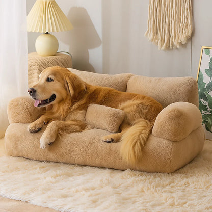 Plush Dog Sofa Comfortable Pet Bed
