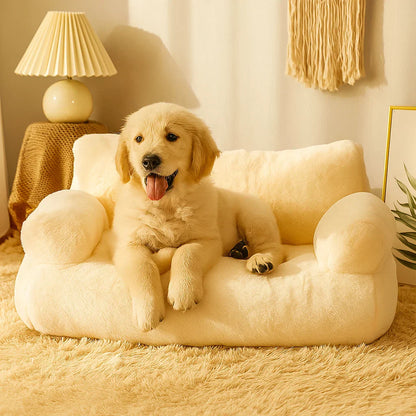 Plush Dog Sofa Comfortable Pet Bed