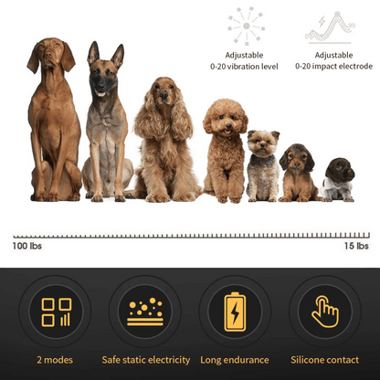 Dog Bark Control Collar Static Shock Anti Bark Trainer