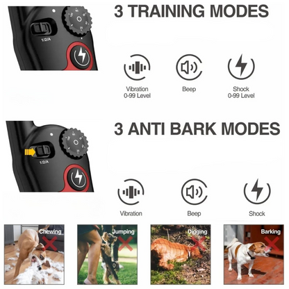 Rechargeable Dog Training Collar Bark Control Device