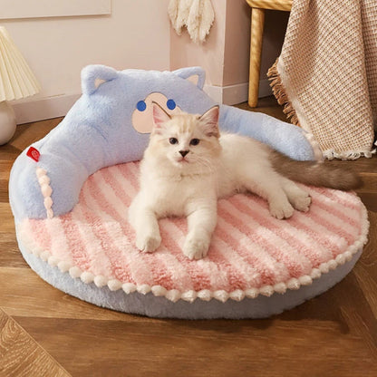 Cozy Cat Bed Soft Plush - Pupporia