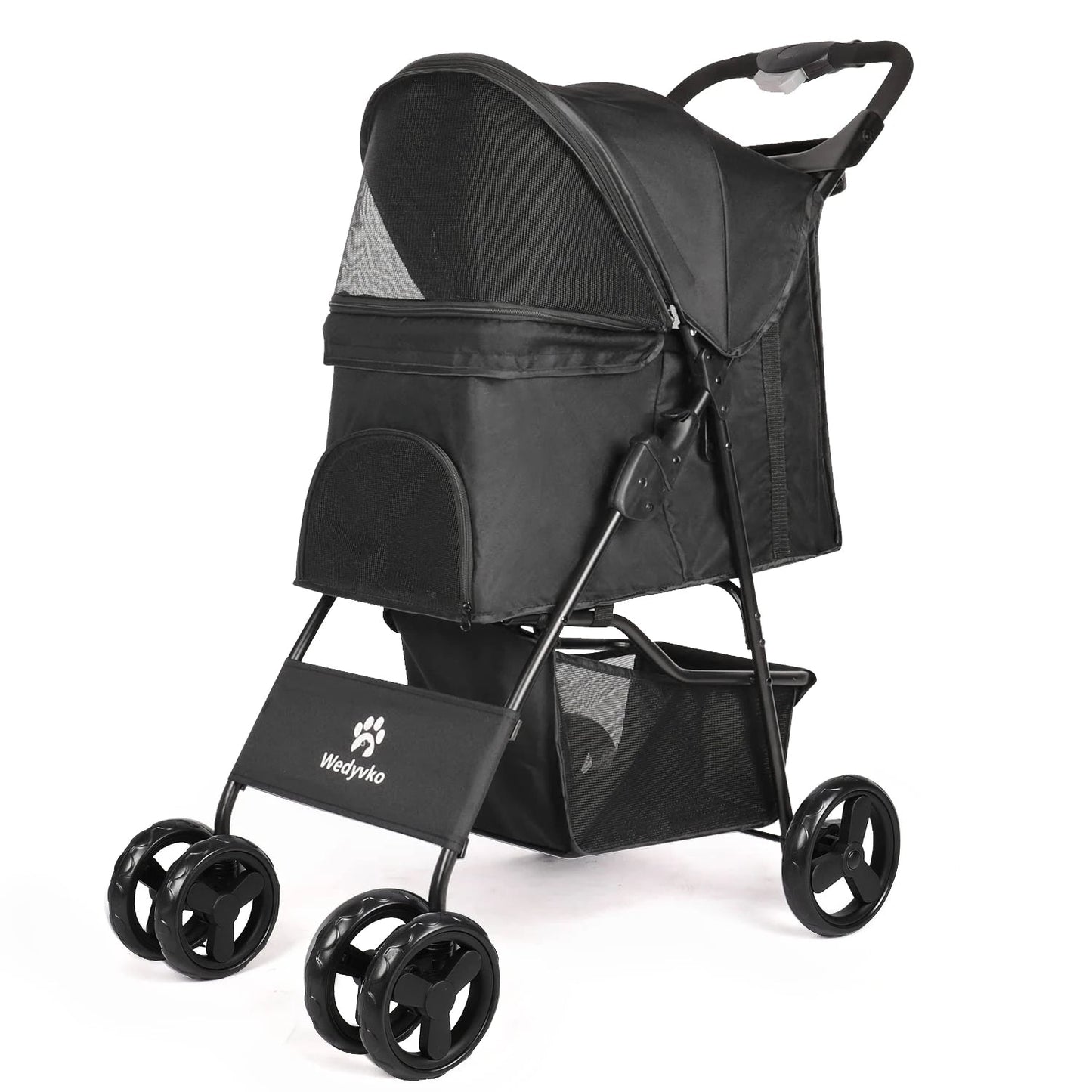 Pet Stroller Collapsible Storage Compartment Large