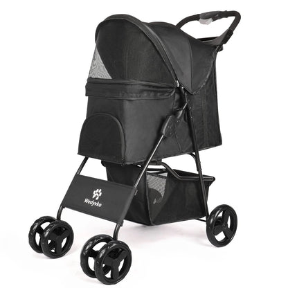 Pet Stroller Collapsible Storage Compartment Large