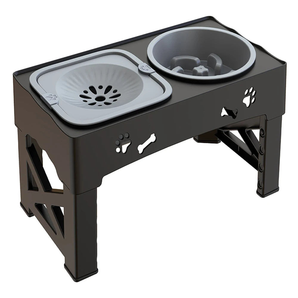 Adjustable Elevated Dog Feeder Stand - Pupporia