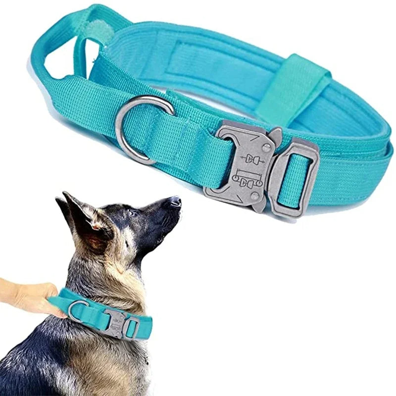 Tactical Dog Collar Durable Nylon Large Breed