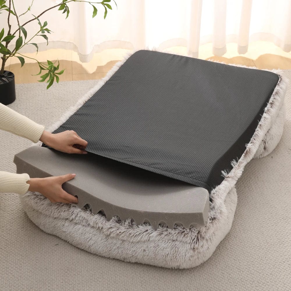 Premium Orthopedic Calming Support Dog Bed - Anxiety Relief & Joint Comfort