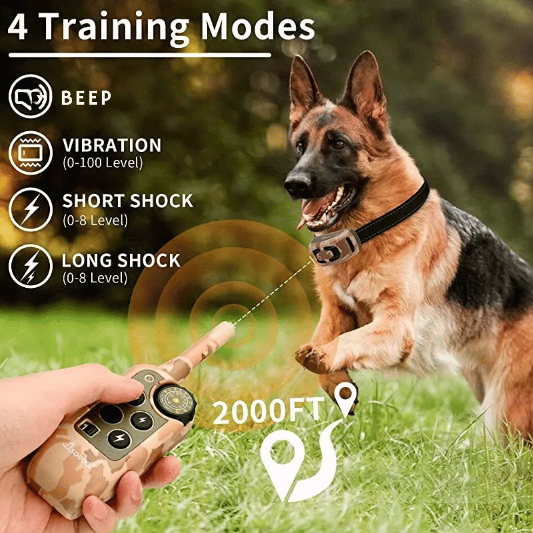 Remote Control Dog Training Collar Waterproof 600m Range