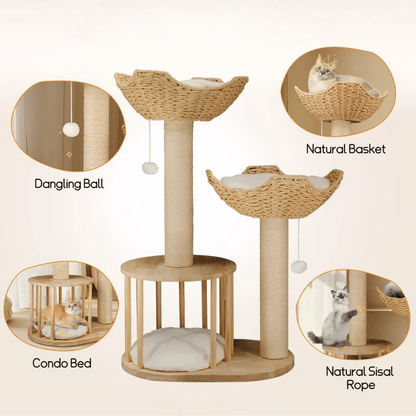 Cat Tower Climber Bed Scratch Post
