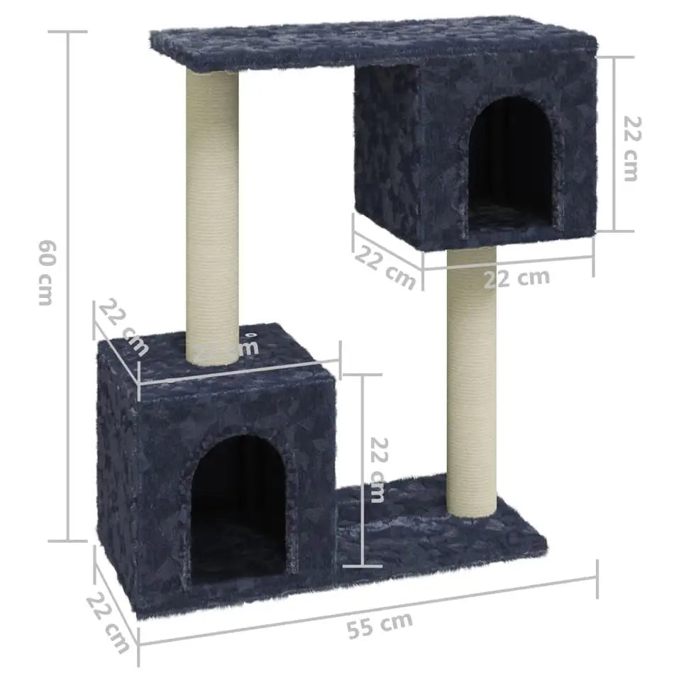 Cat Tower Space Saver Cozy Hideaway Scratch Post