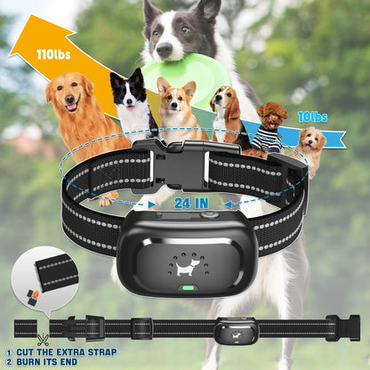 Adjustable Dog Training Collar Bark Control
