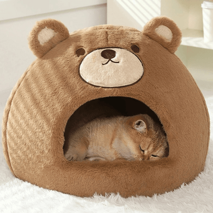 Cat Hideaway Bed Hut Plush - Pupporia